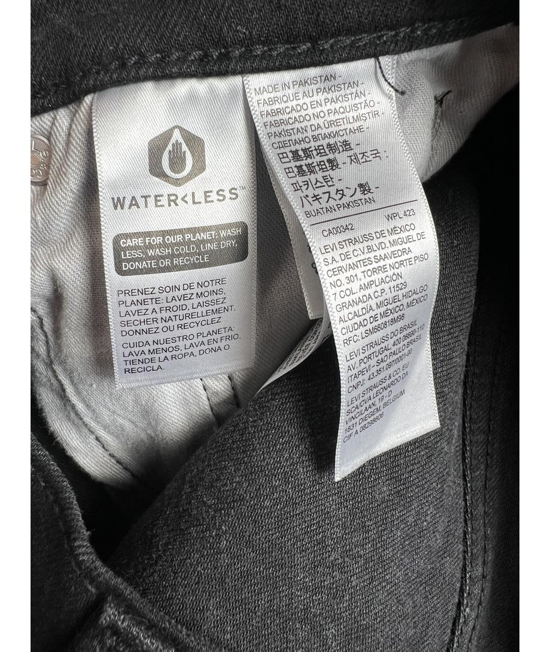 LEVI'S Черные хлопковые шорты, фото 4