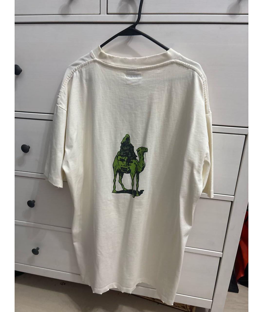 VETEMENTS Белая хлопковая футболка, фото 2