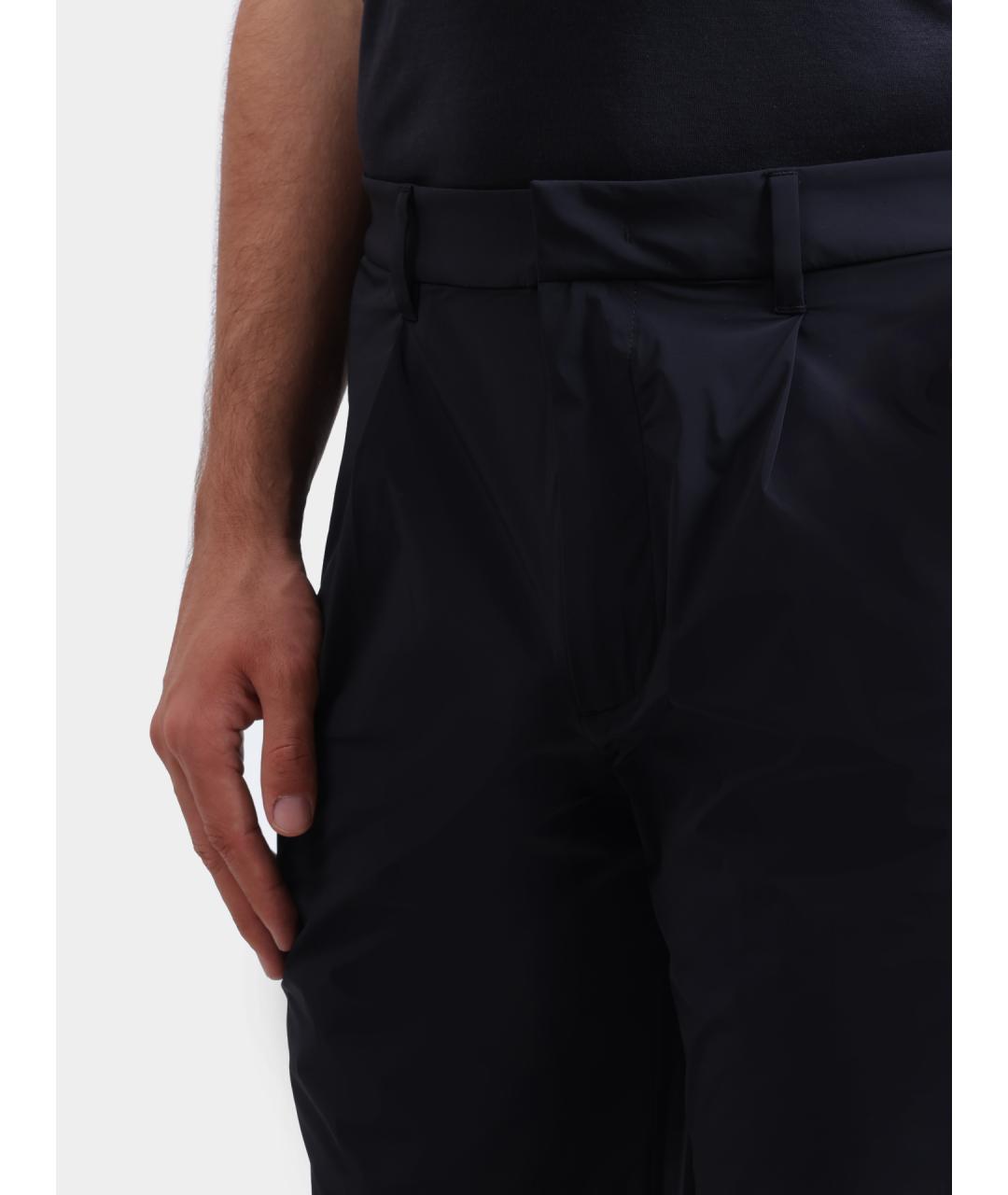 EMPORIO ARMANI Темно-синие повседневные брюки, фото 4