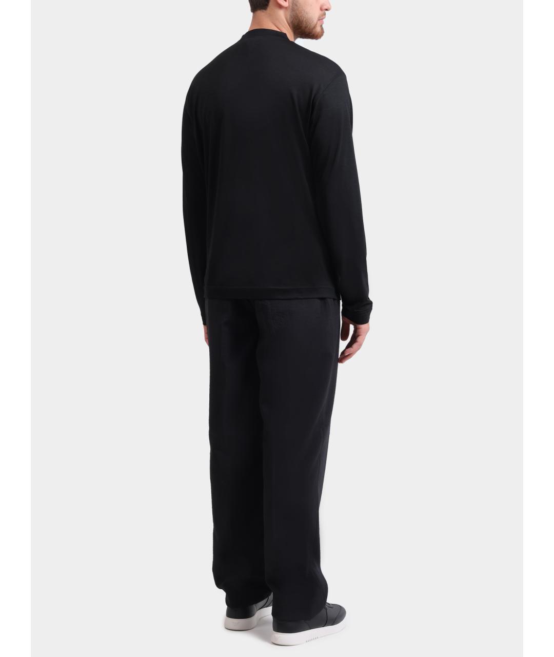 EMPORIO ARMANI Черные повседневные брюки, фото 5