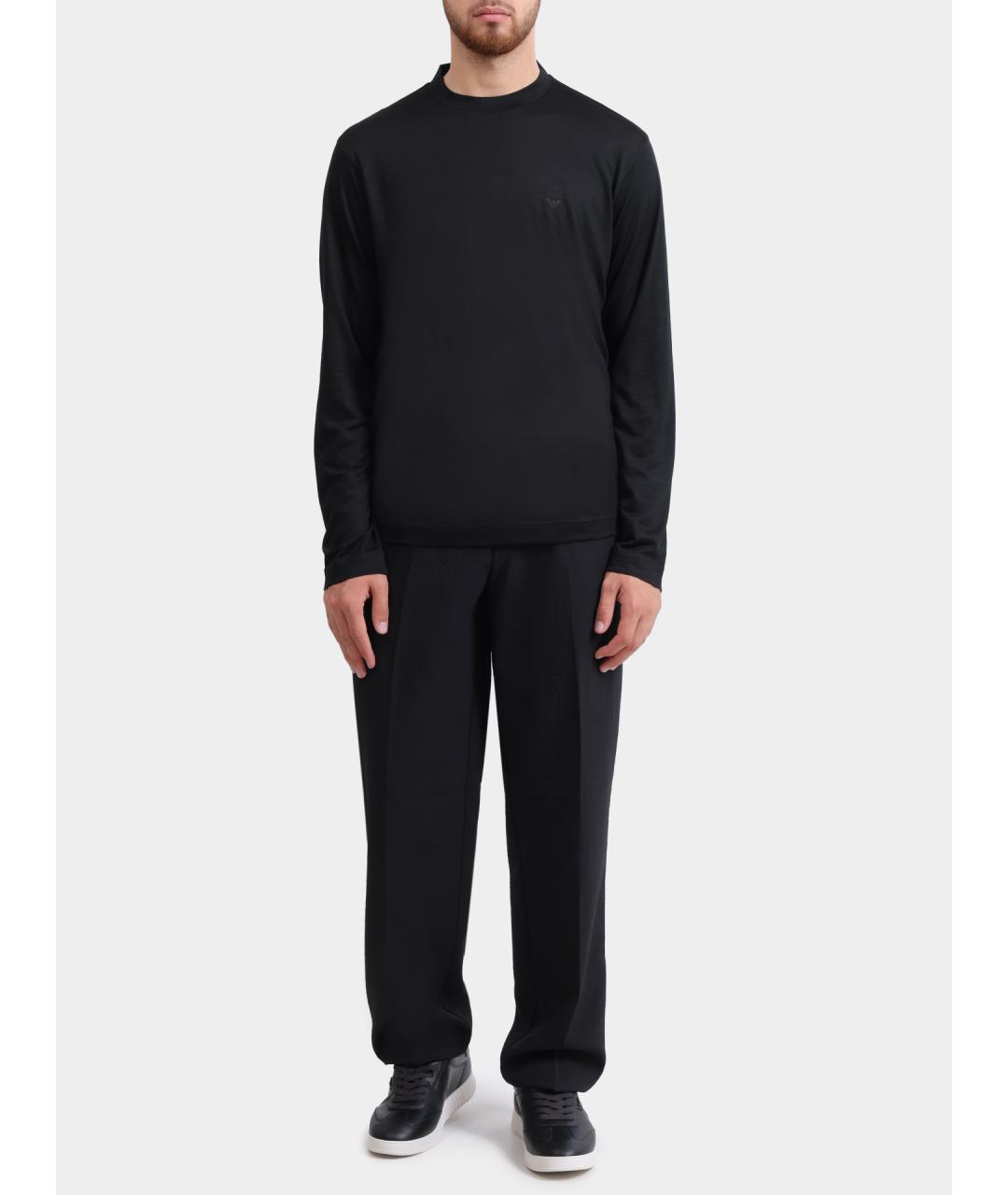 EMPORIO ARMANI Черные повседневные брюки, фото 2