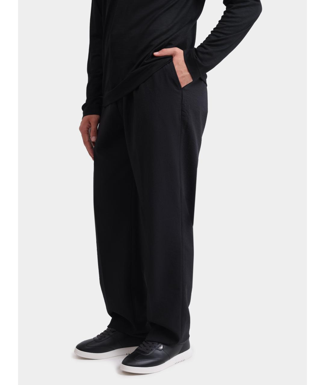 EMPORIO ARMANI Черные повседневные брюки, фото 3