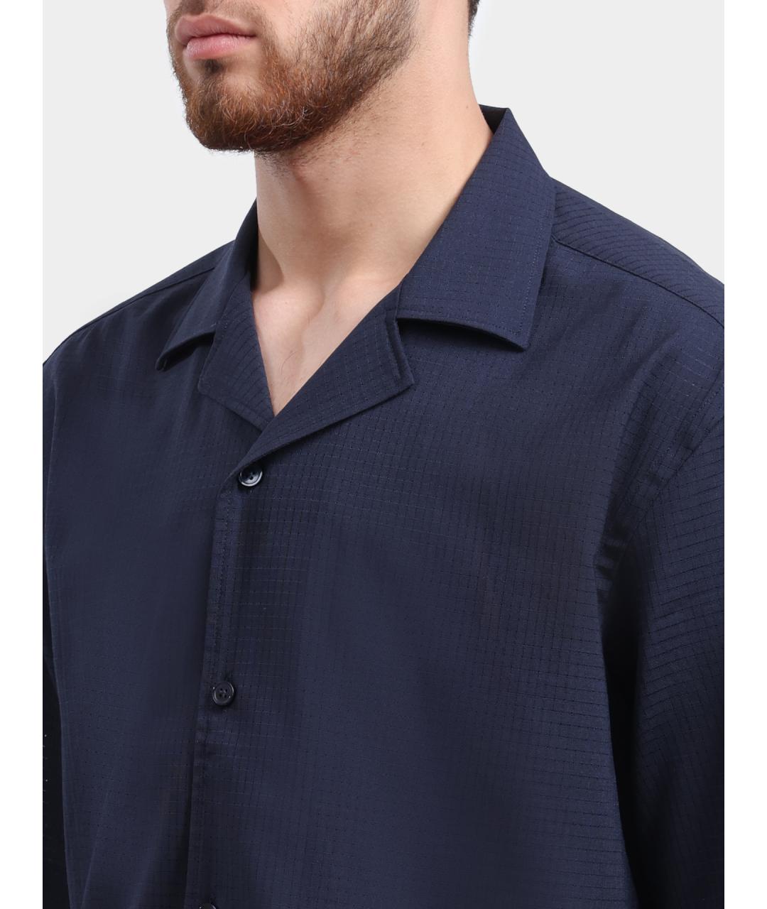 HUGO BOSS Темно-синяя кэжуал рубашка, фото 4