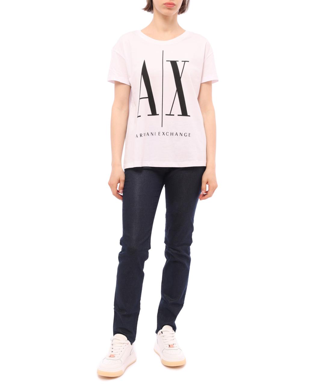 ARMANI EXCHANGE Темно-синие прямые джинсы, фото 2