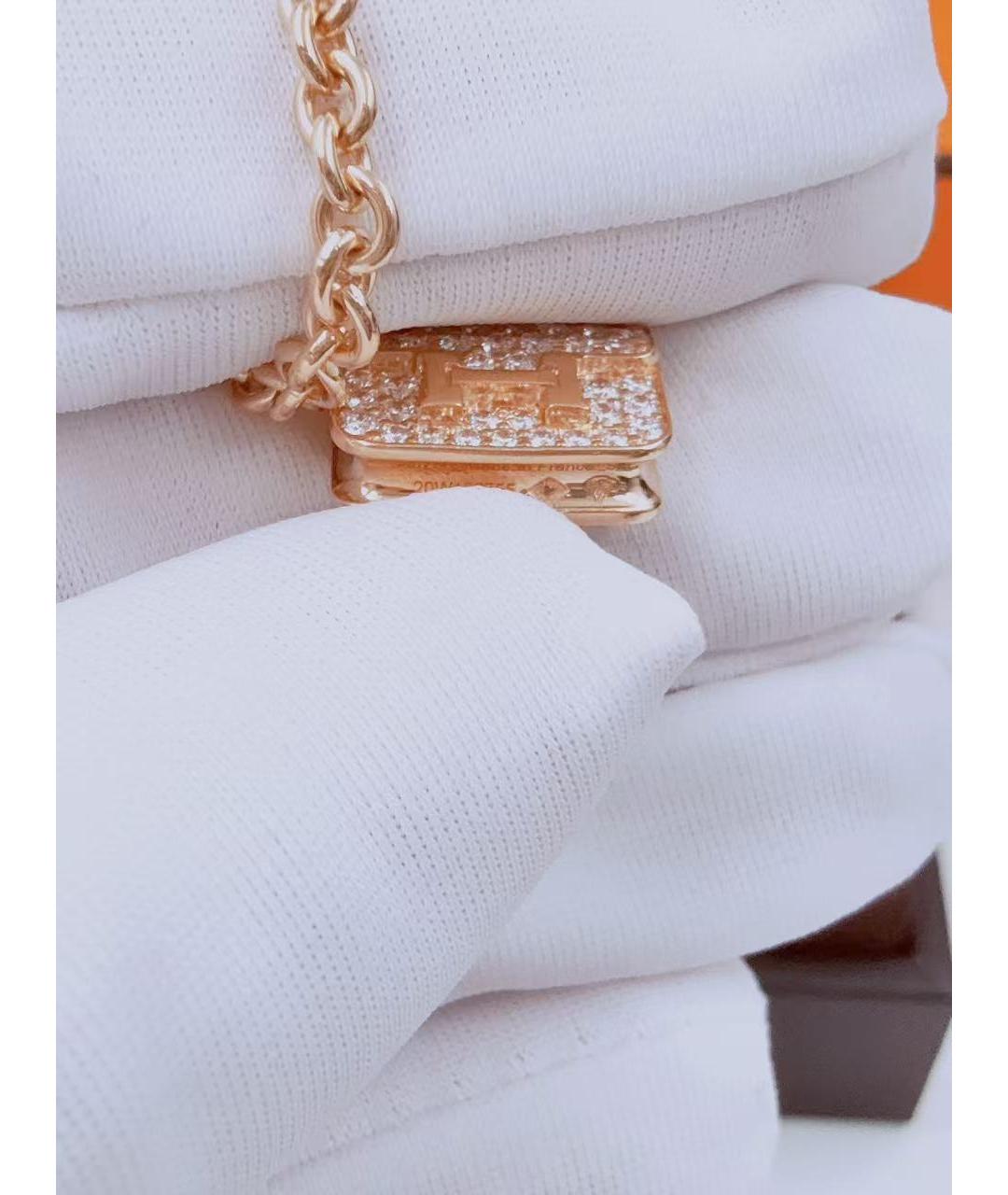 HERMES Золотой браслет из розового золота, фото 4