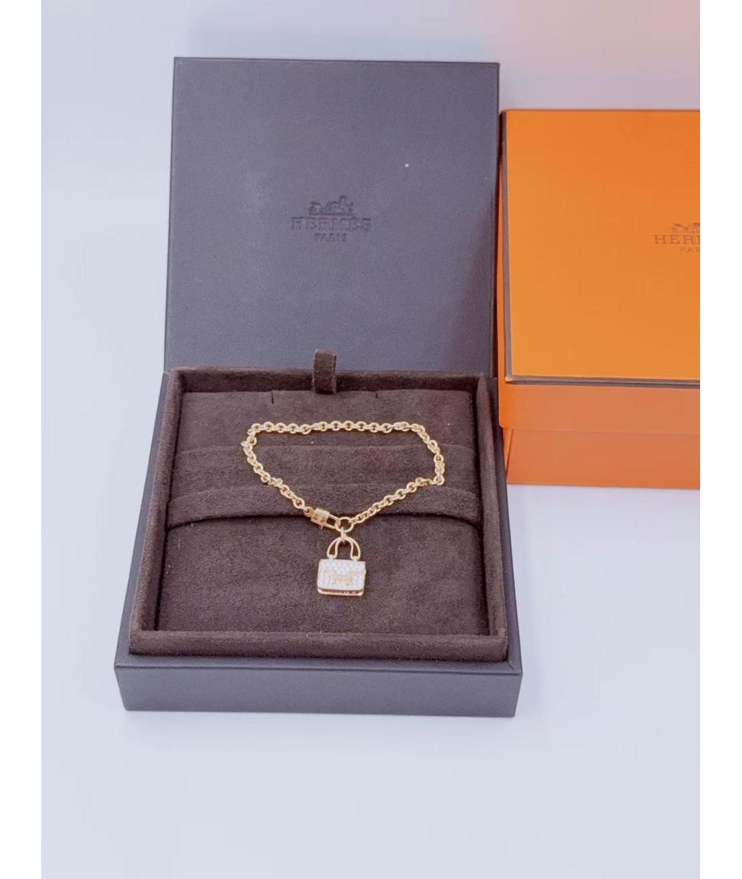 HERMES Золотой браслет из розового золота, фото 6