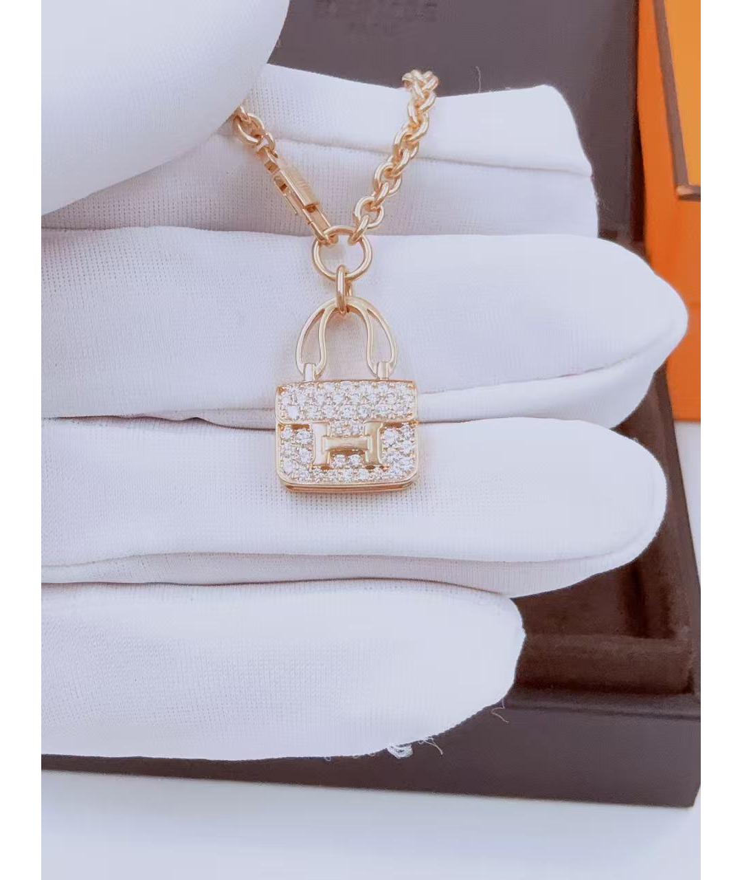HERMES Золотой браслет из розового золота, фото 2