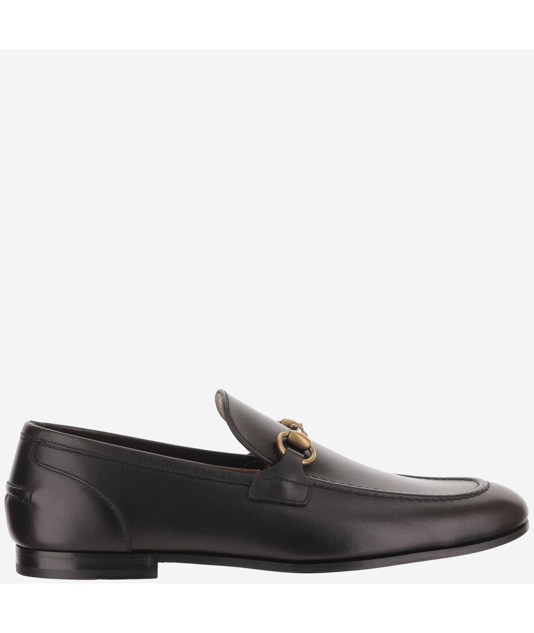 GUCCI Черные кожаные лоферы, фото 6
