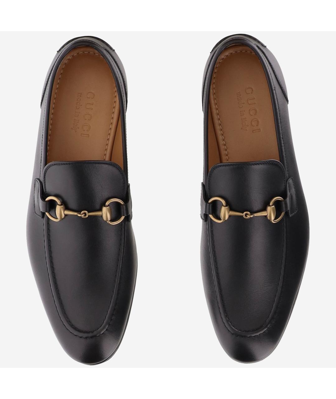 GUCCI Черные кожаные лоферы, фото 2
