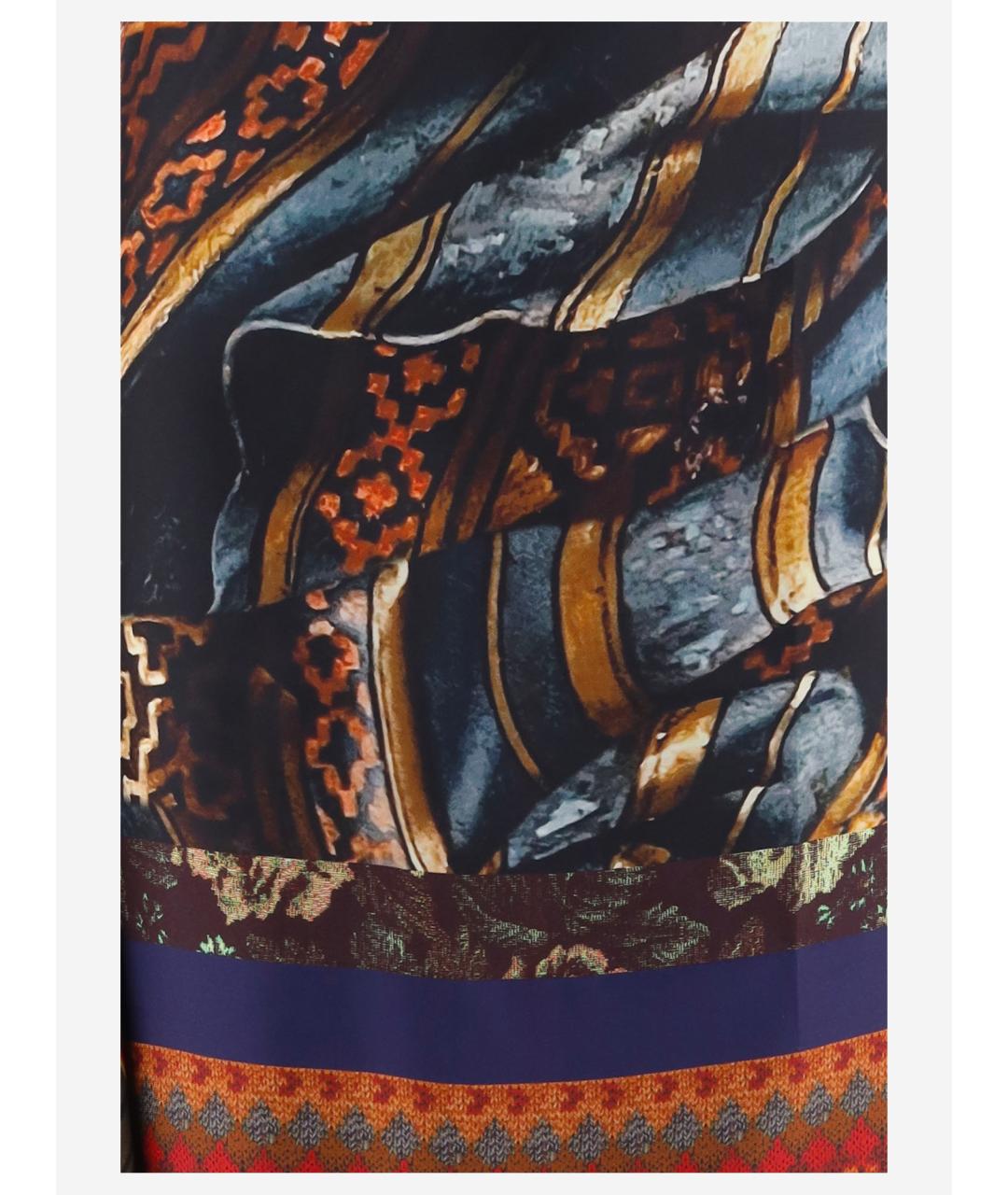 DRIES VAN NOTEN Мульти шелковое парео, фото 4