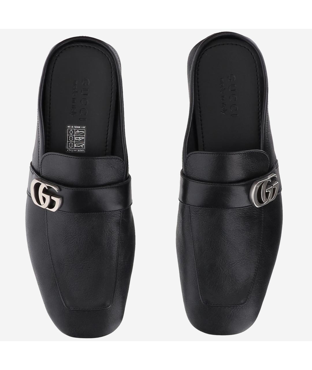 GUCCI Черные кожаные лоферы, фото 2