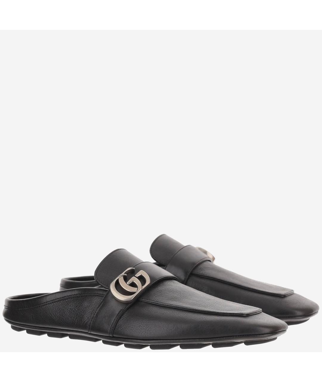 GUCCI Черные кожаные лоферы, фото 3