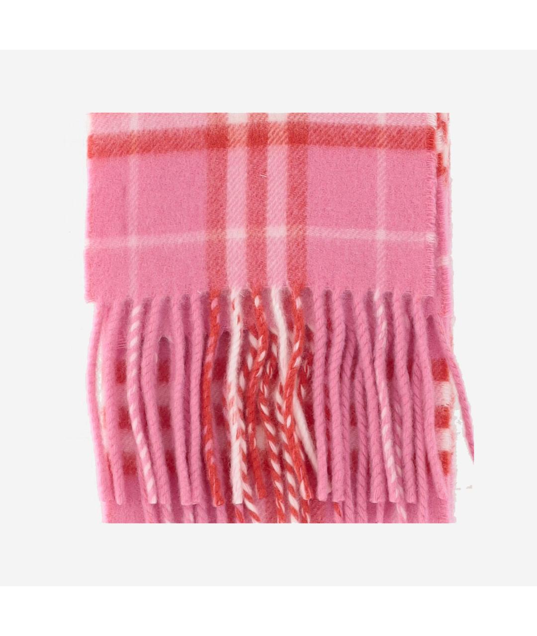 BURBERRY Розовый кашемировый шарф, фото 2