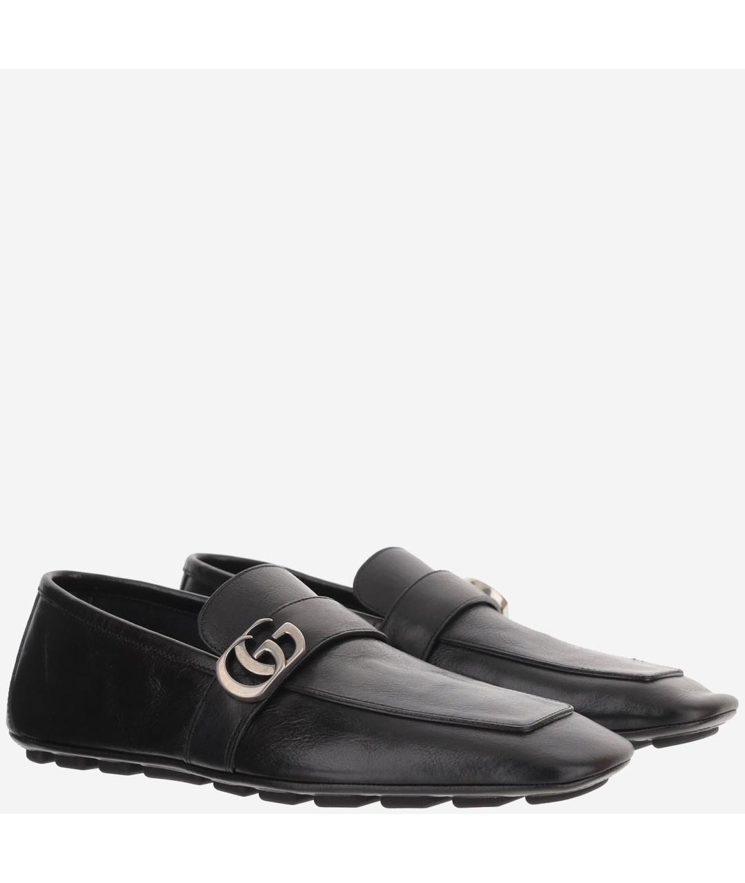 GUCCI Черные кожаные лоферы, фото 3