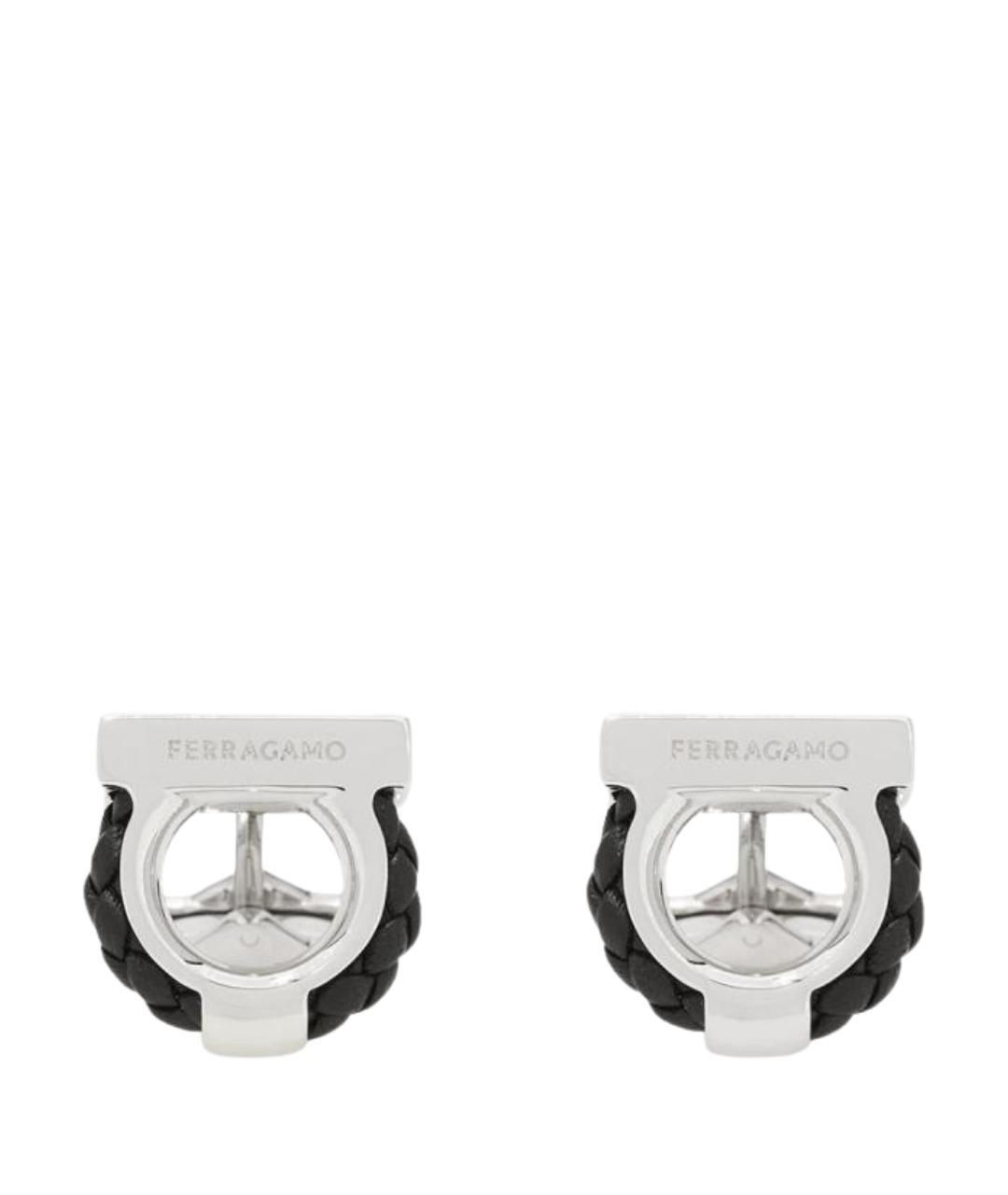 FERRAGAMO Серебряные металлические запонки, фото 1
