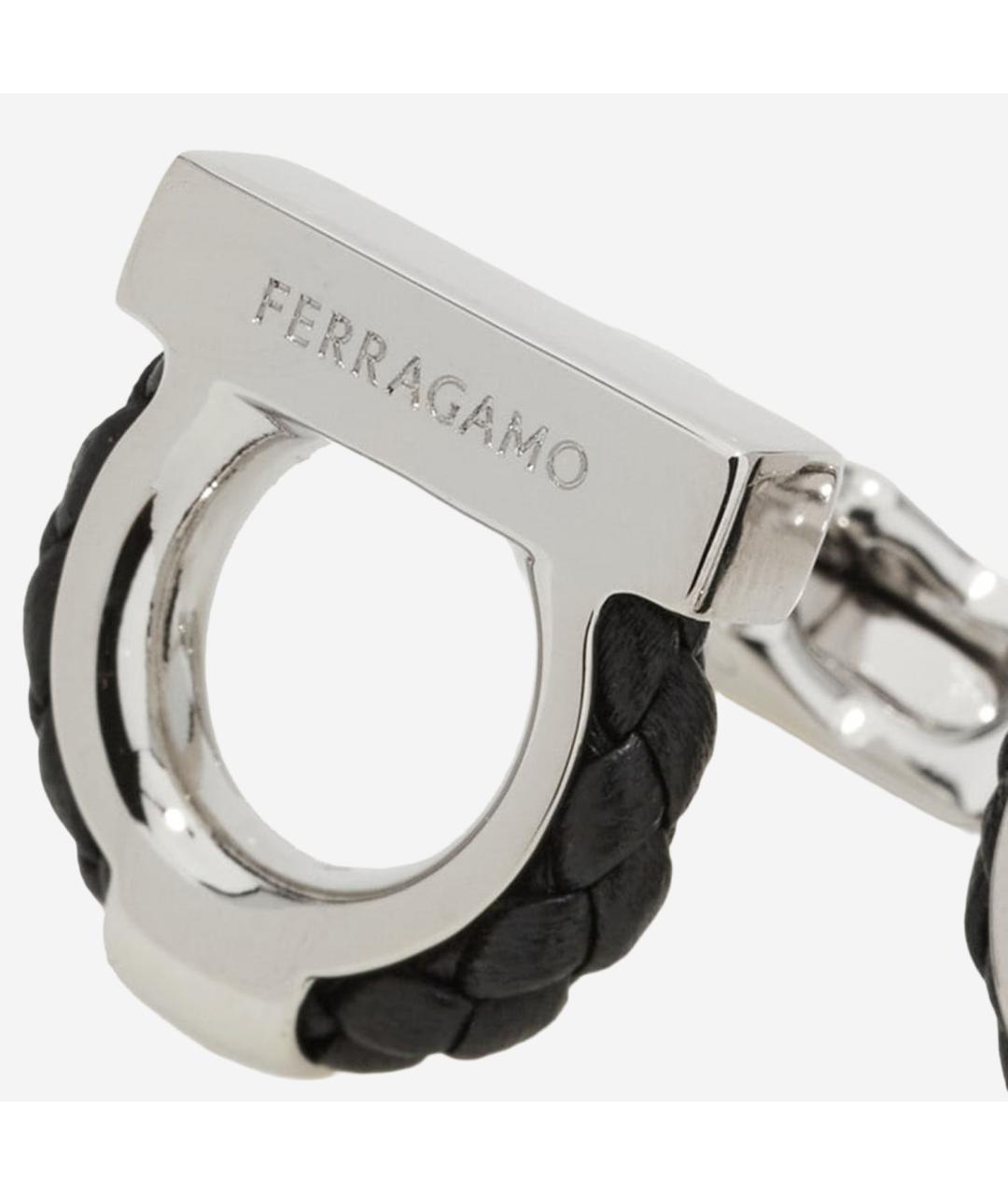 FERRAGAMO Серебряные металлические запонки, фото 3