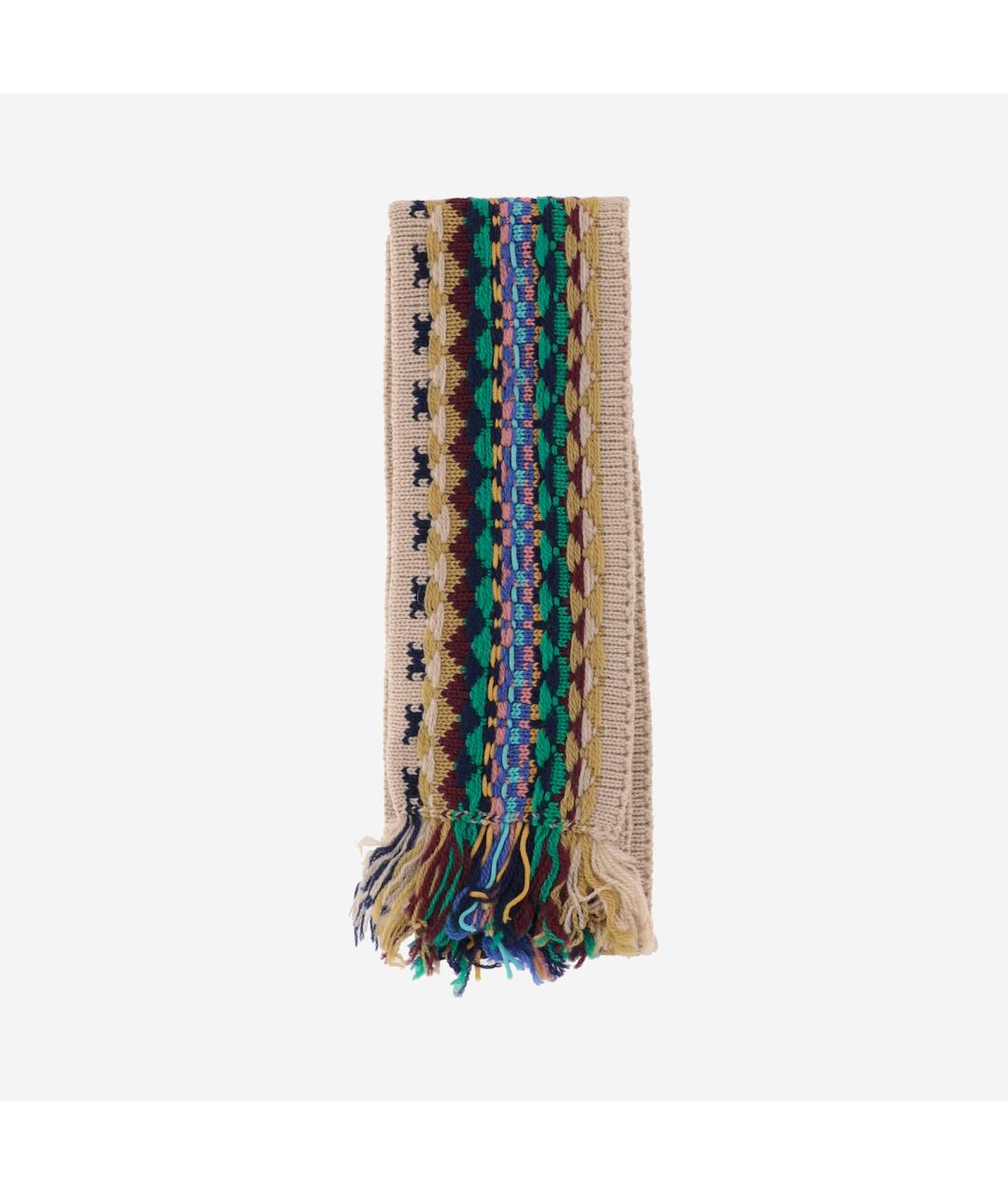 DRIES VAN NOTEN Мульти шерстяной шарф, фото 4