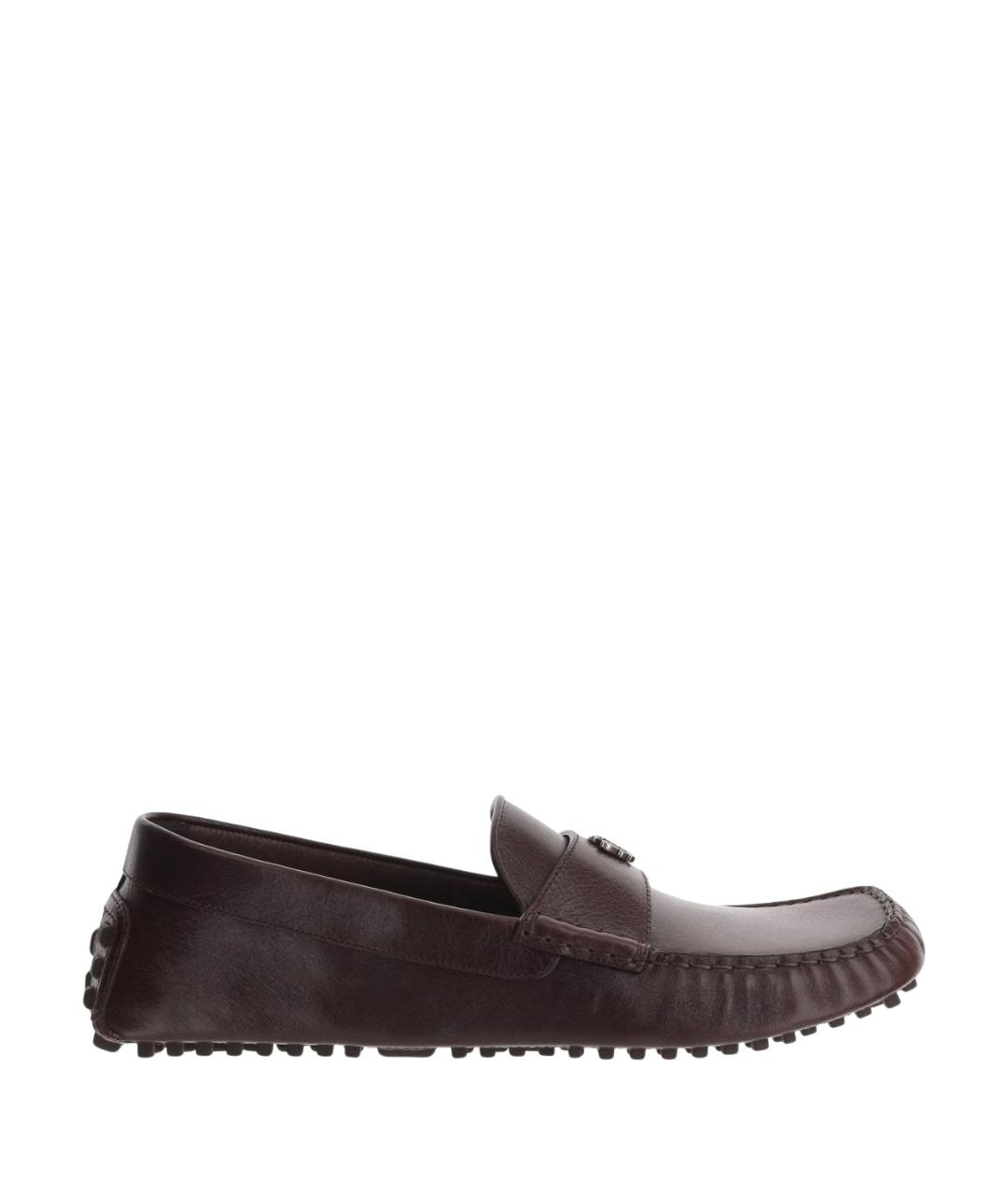 GUCCI Коричневые кожаные мокасины, фото 1