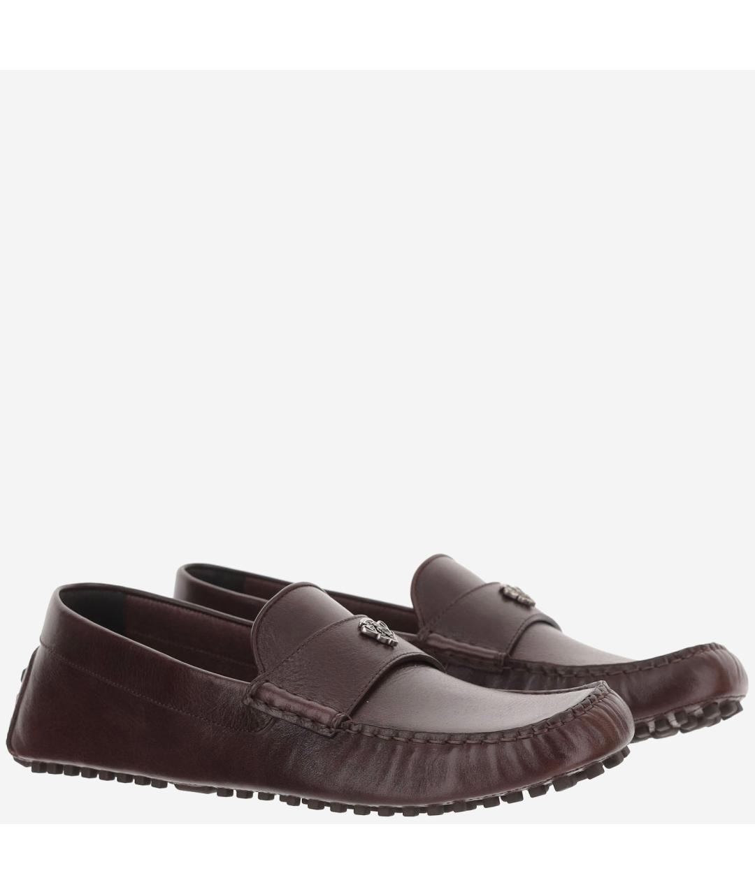 GUCCI Коричневые кожаные мокасины, фото 3