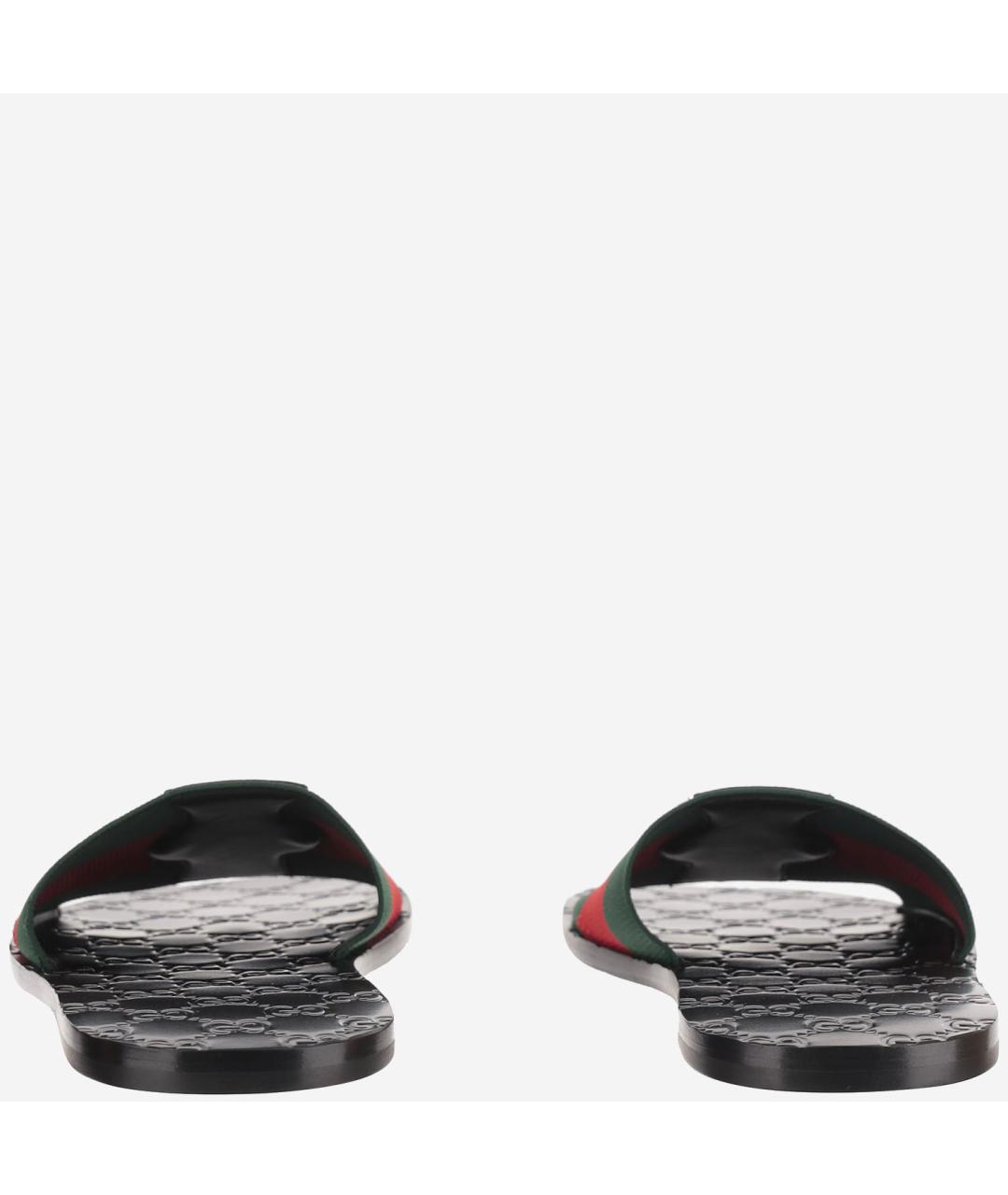 GUCCI Мульти текстильные шлепанцы, фото 4