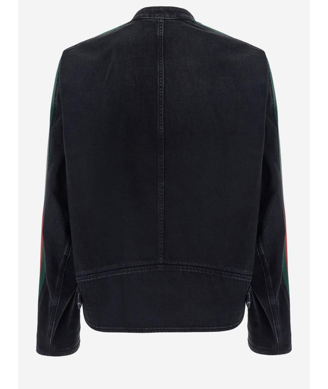 GUCCI Черная хлопковая куртка, фото 2