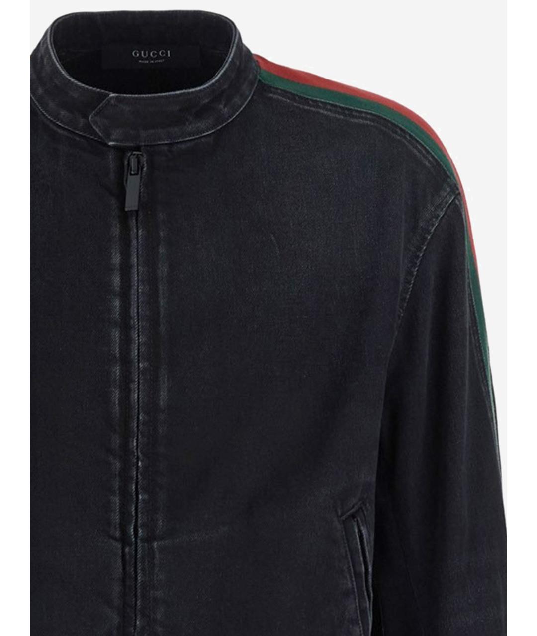 GUCCI Черная хлопковая куртка, фото 3