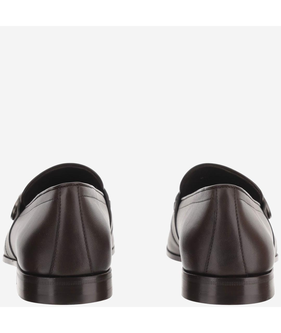 FERRAGAMO Коричневые кожаные туфли, фото 4