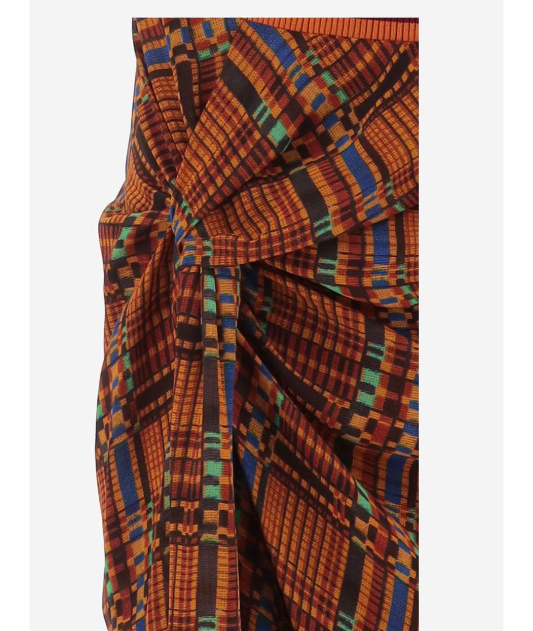 DRIES VAN NOTEN Мульти вискозная юбка миди, фото 3