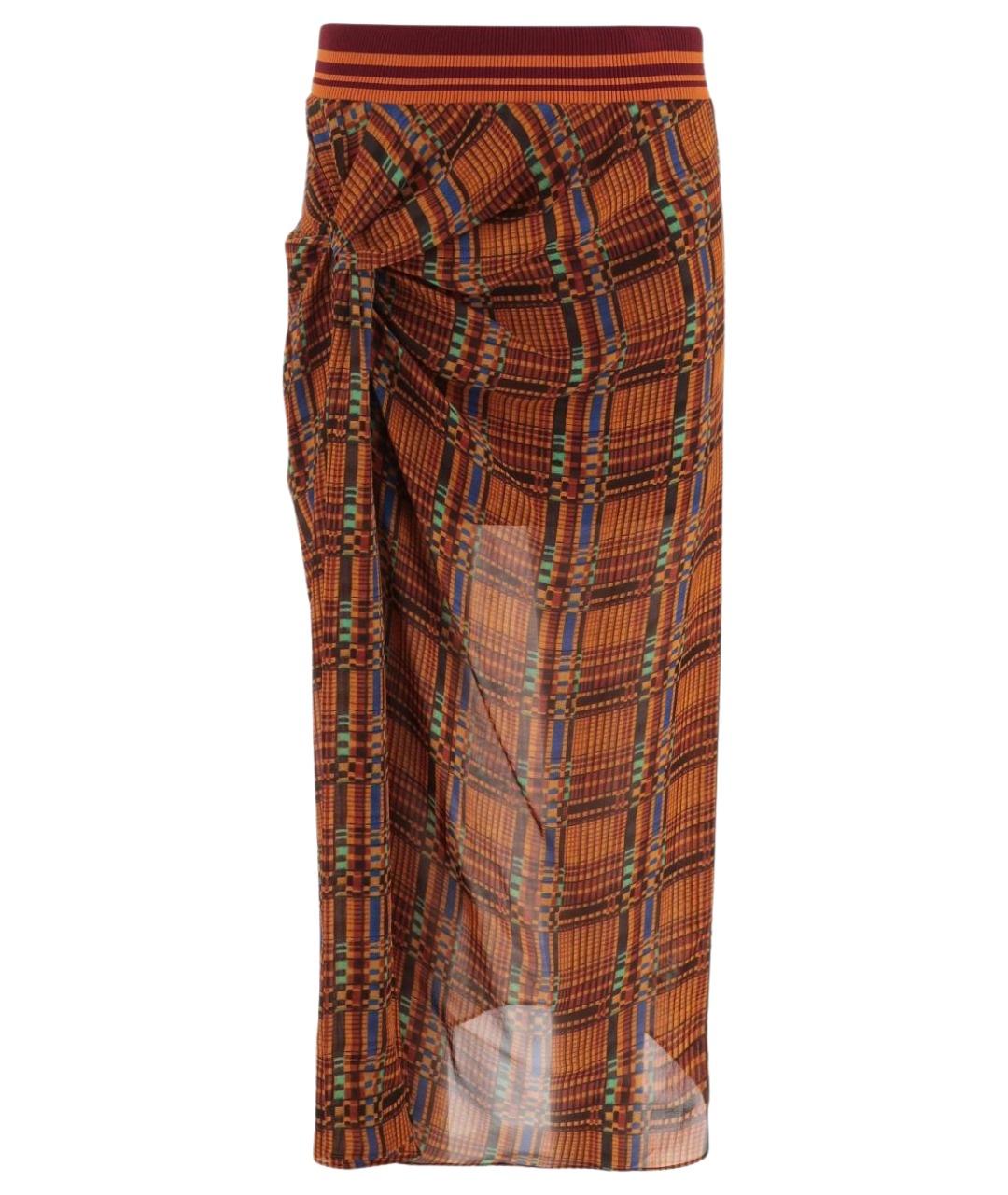 DRIES VAN NOTEN Мульти вискозная юбка миди, фото 1