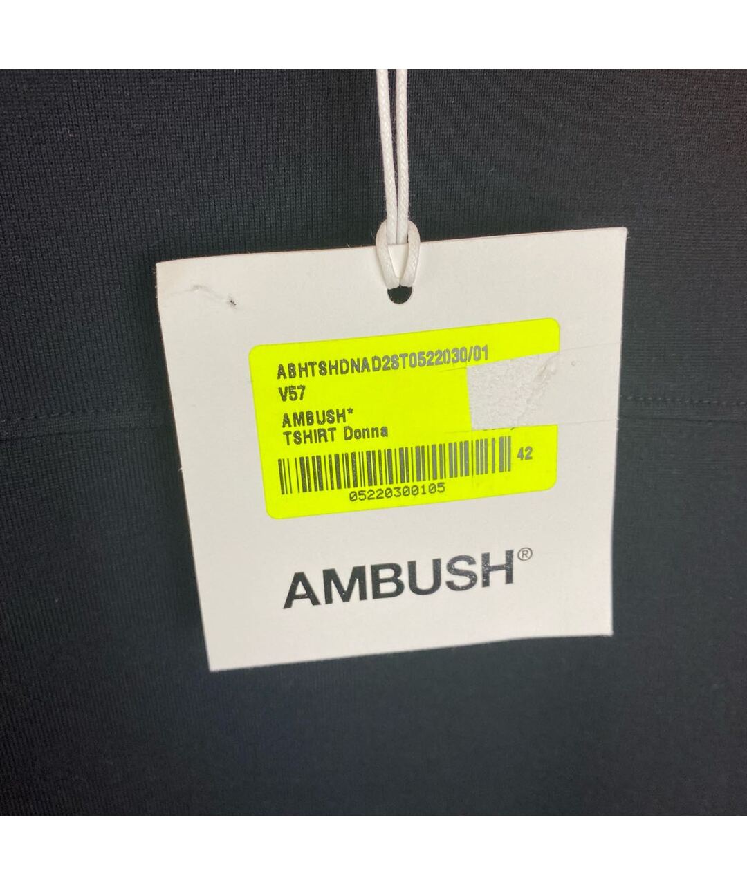 AMBUSH Черная хлопковая футболка, фото 7