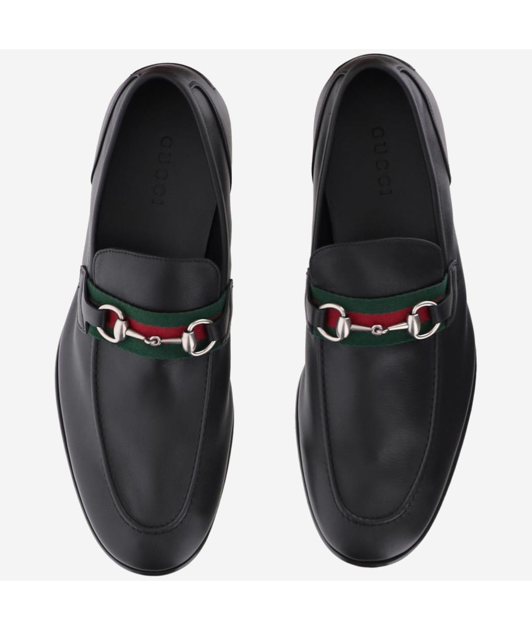 GUCCI Черные кожаные лоферы, фото 2