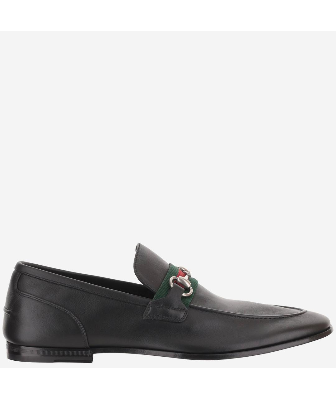 GUCCI Черные кожаные лоферы, фото 6