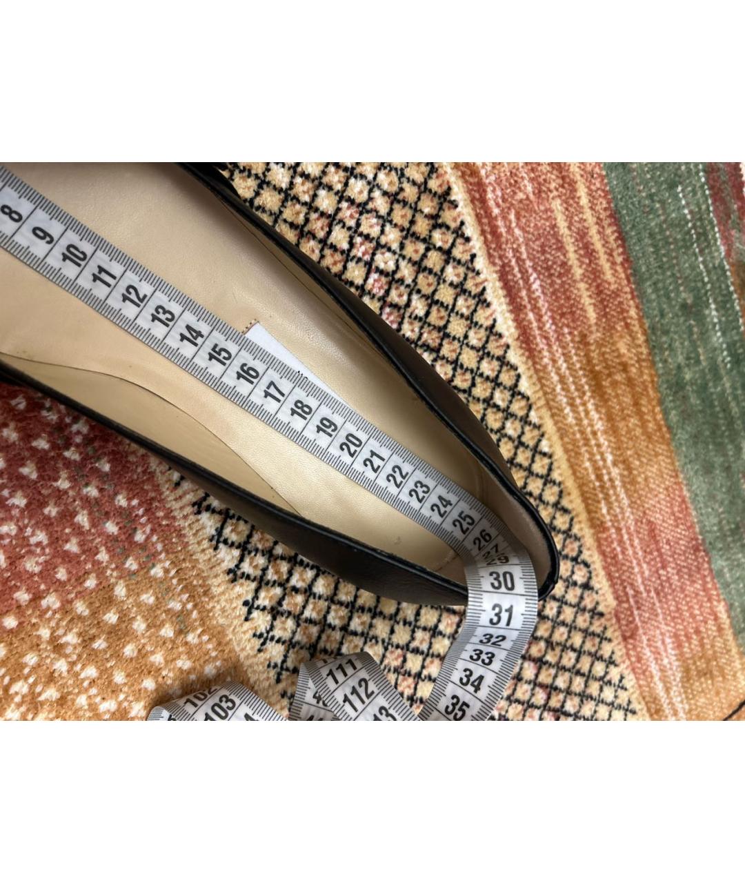 JIMMY CHOO Черные кожаные балетки, фото 7