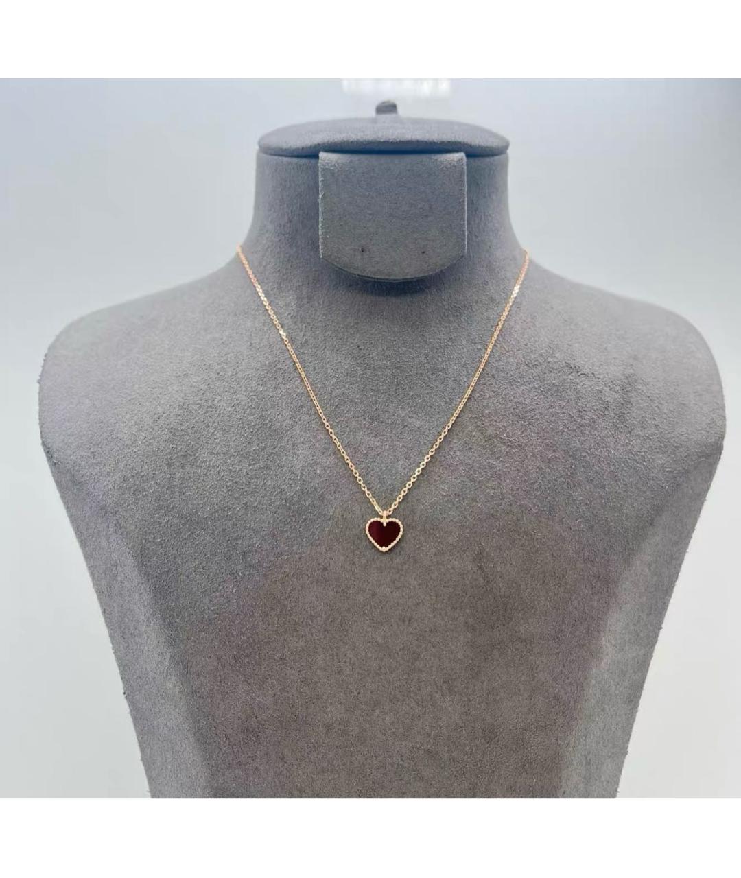 VAN CLEEF & ARPELS Бордовая подвеска из розового золота, фото 3
