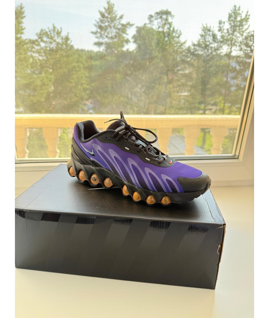 NIKE Фиолетовые текстильные низкие кроссовки / кеды, фото 5