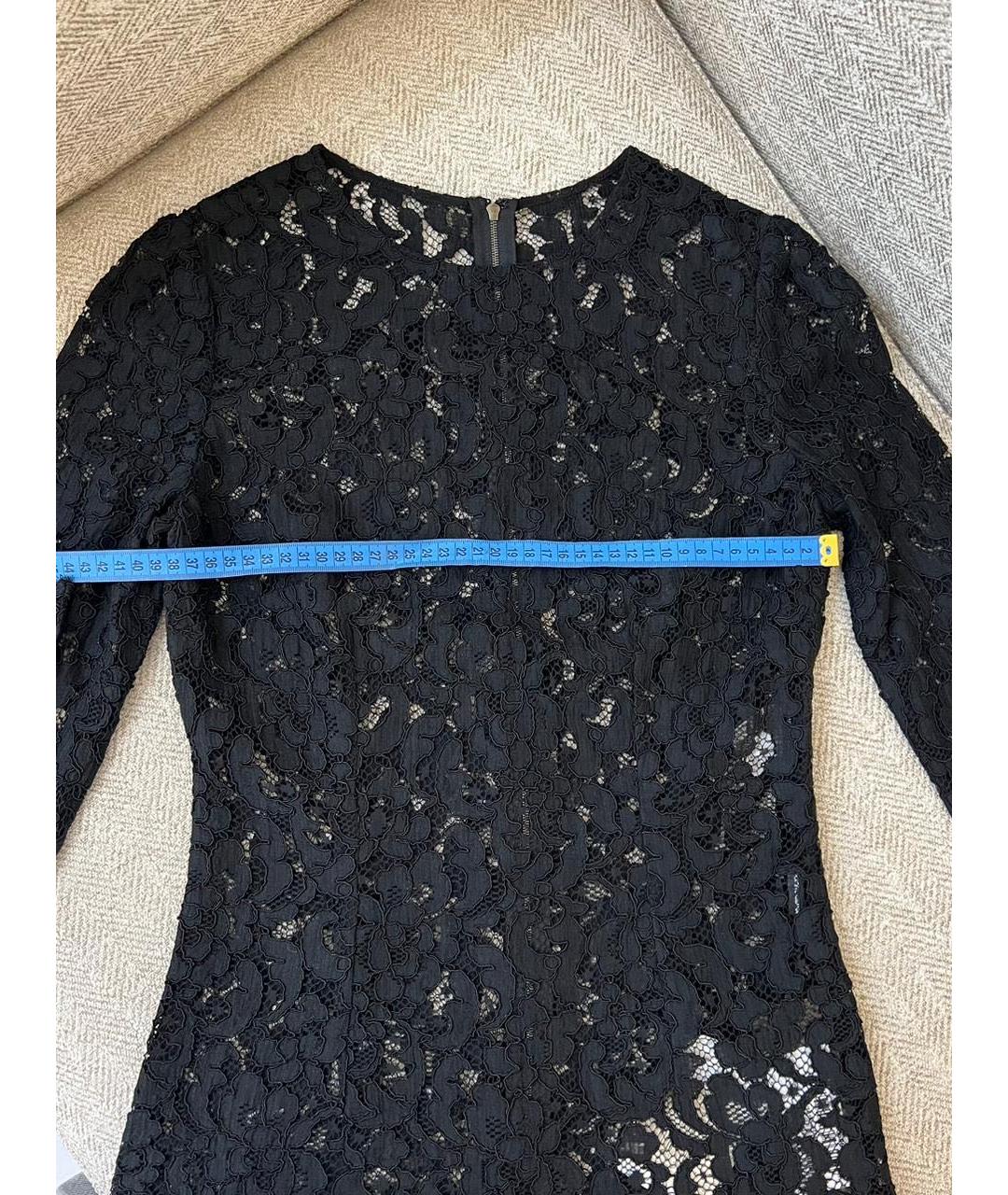 DOLCE&GABBANA Черная кружевная блузы, фото 3