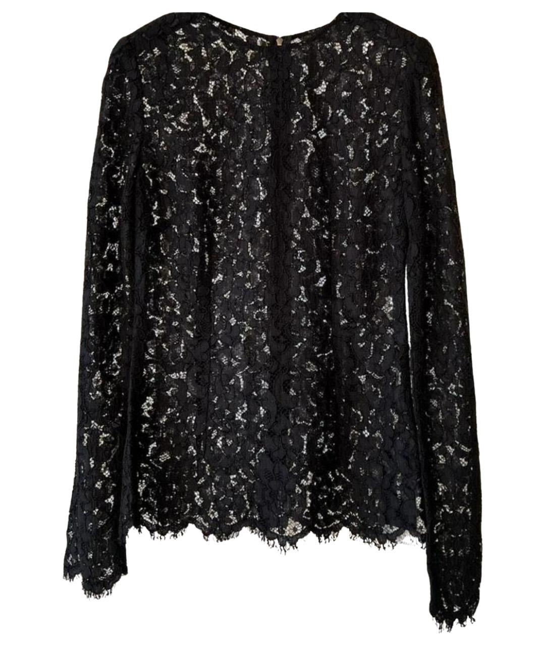 DOLCE&GABBANA Черная кружевная блузы, фото 1