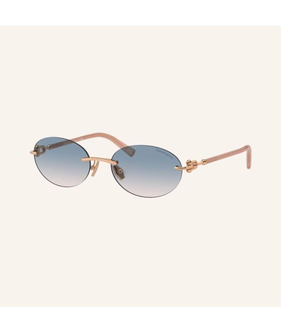 TIFFANY&CO Синие металлические солнцезащитные очки, фото 9