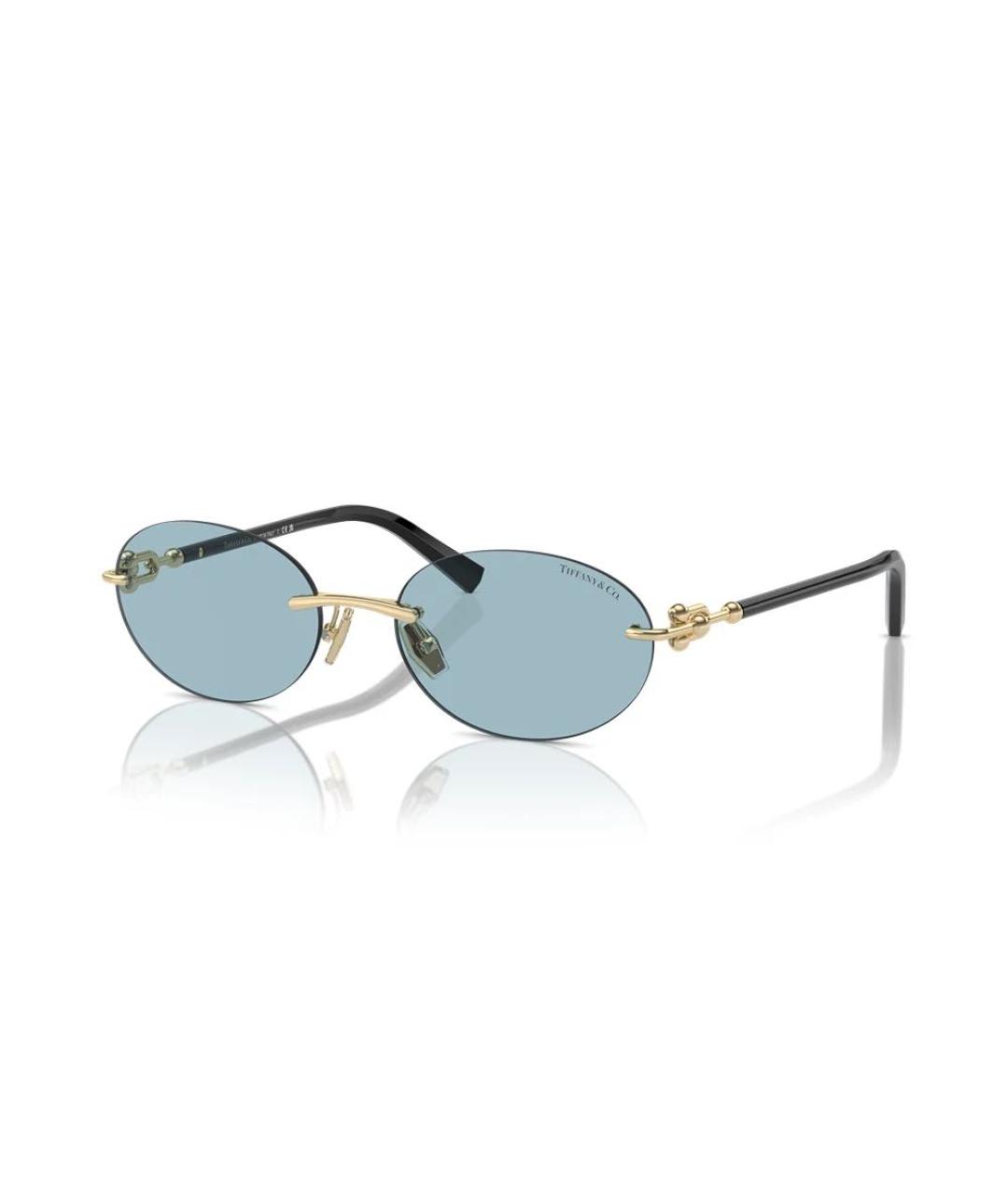 TIFFANY&CO Голубые металлические солнцезащитные очки, фото 8