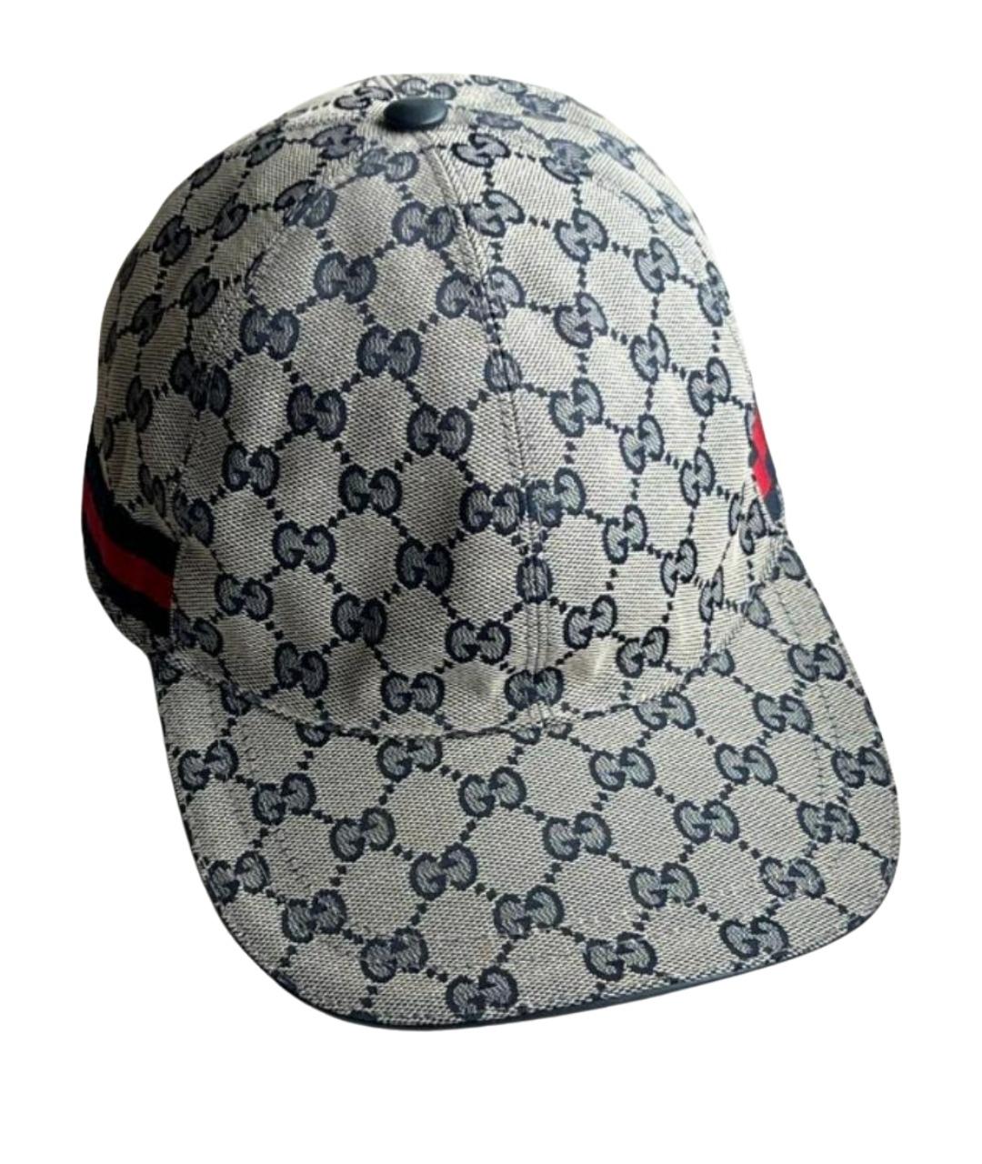 GUCCI Бежевая хлопковая кепка/бейсболка, фото 1