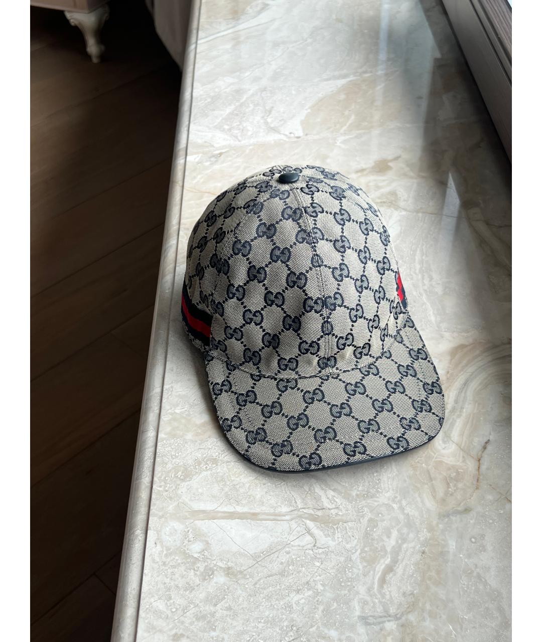 GUCCI Бежевая хлопковая кепка/бейсболка, фото 6