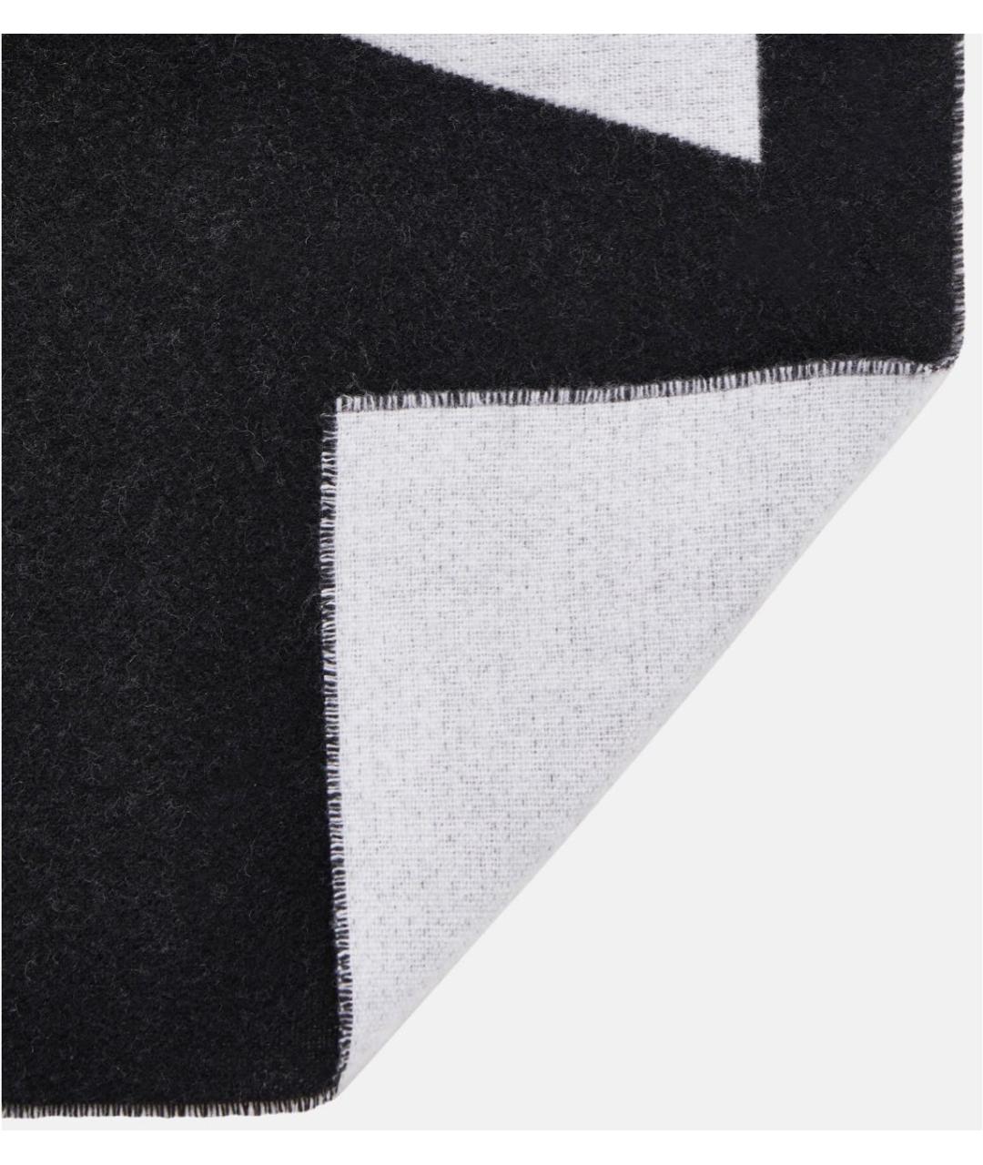 ACNE STUDIOS Черный шерстяной шарф, фото 3