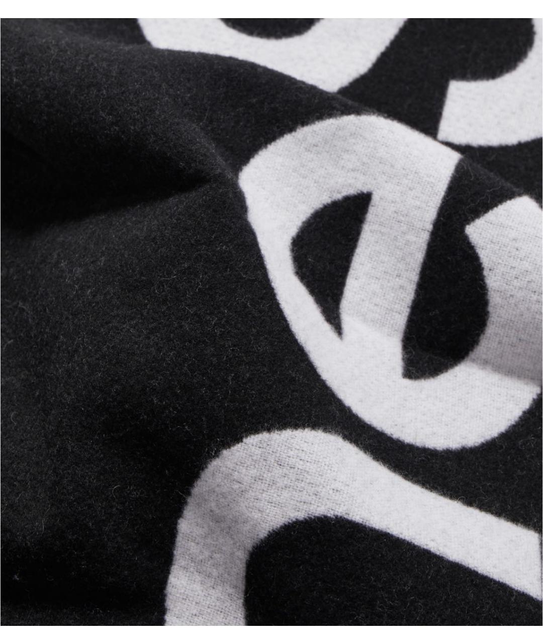 ACNE STUDIOS Черный шерстяной шарф, фото 5