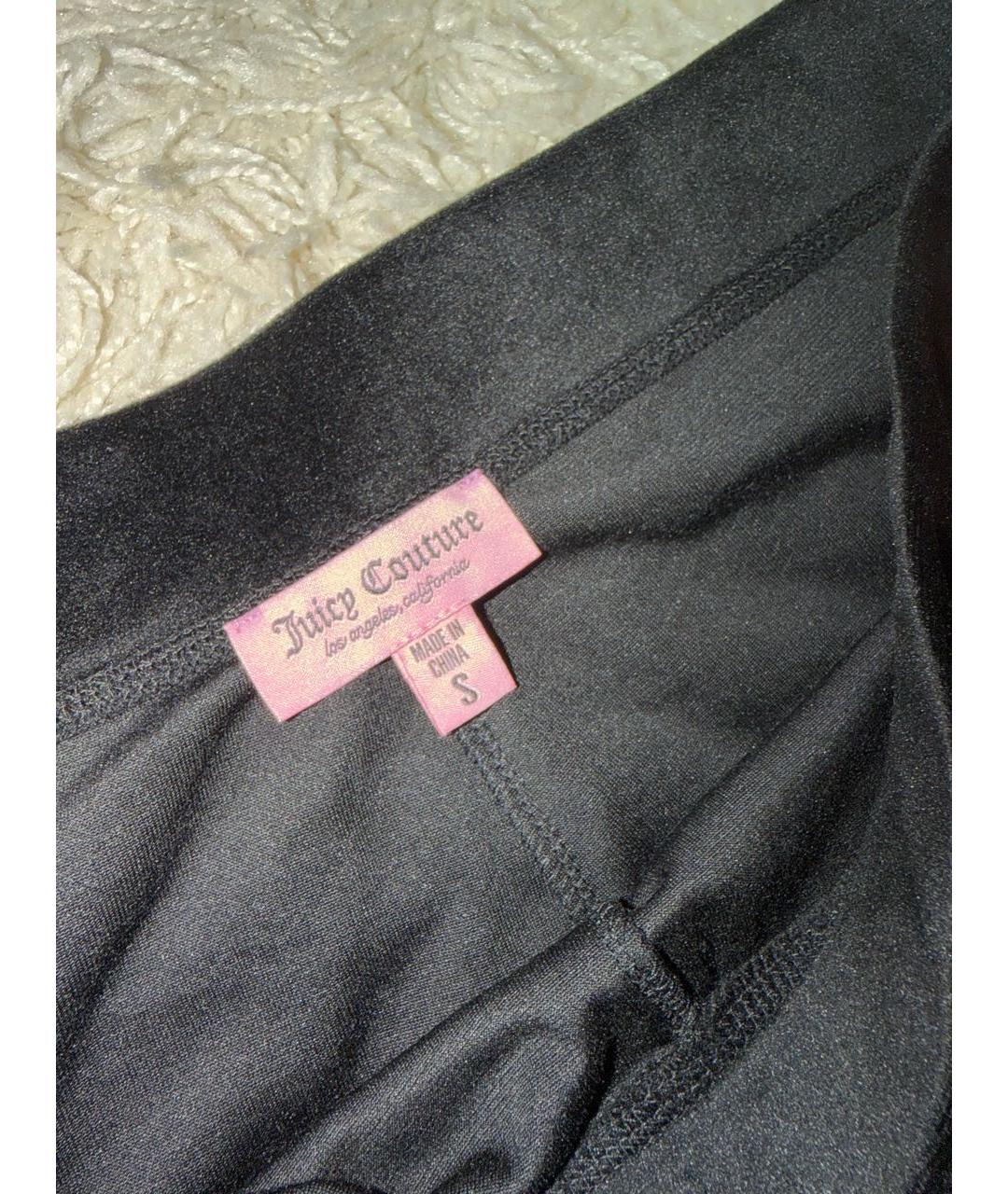 JUICY COUTURE Черный велюровый костюм с брюками, фото 4