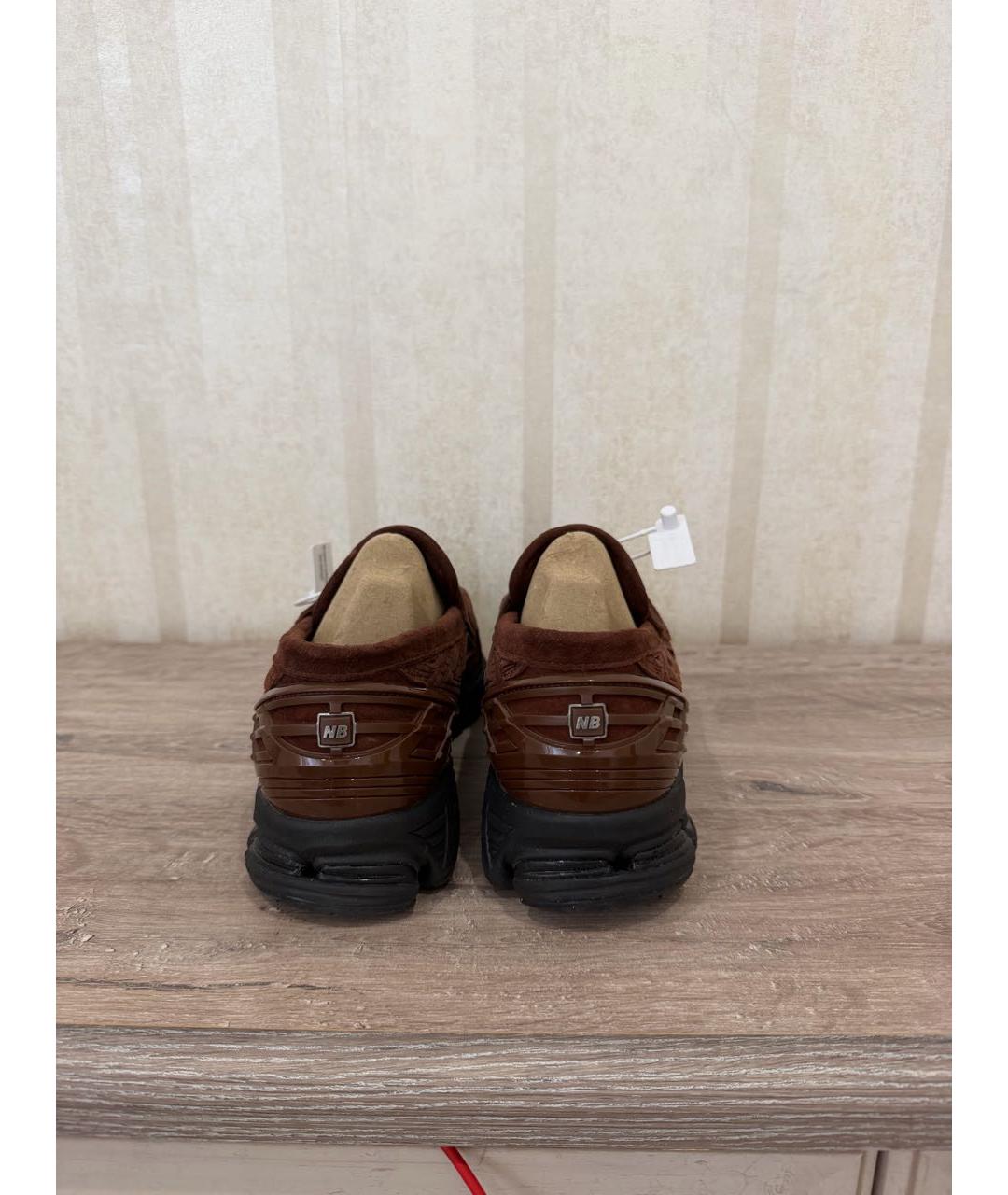 NEW BALANCE Коричневые замшевые лоферы, фото 4