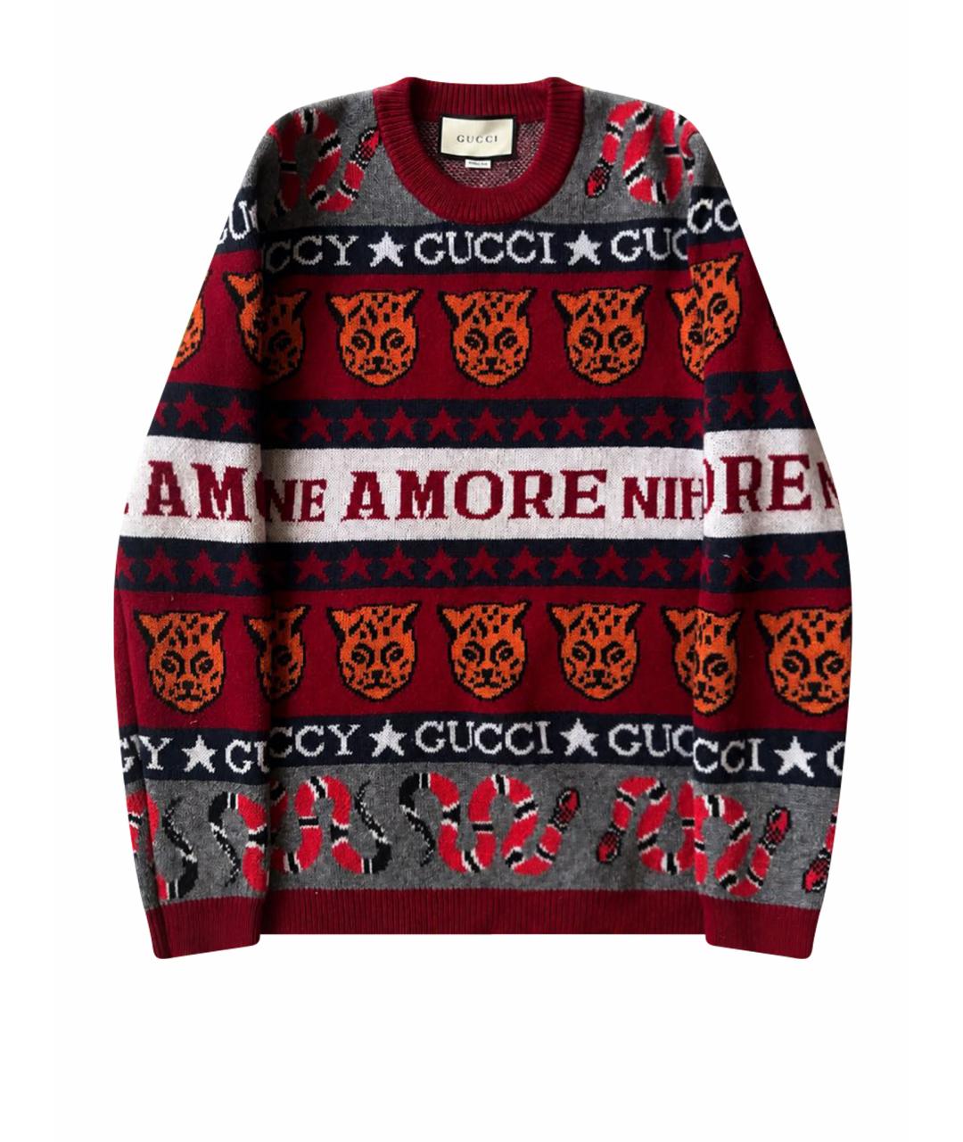 GUCCI Мульти шерстяной джемпер / свитер, фото 1