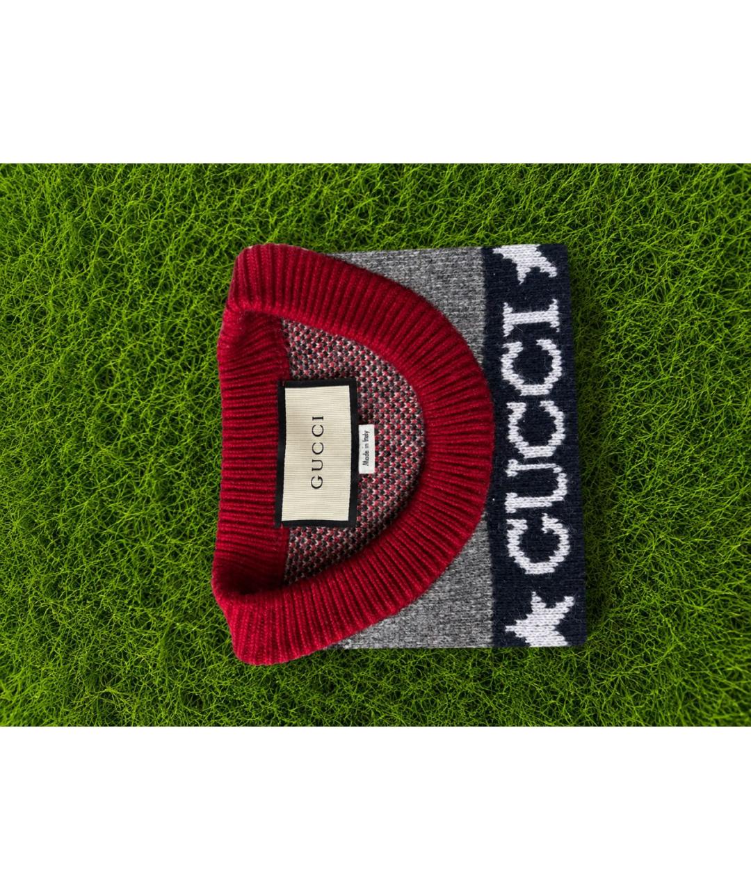 GUCCI Мульти шерстяной джемпер / свитер, фото 3