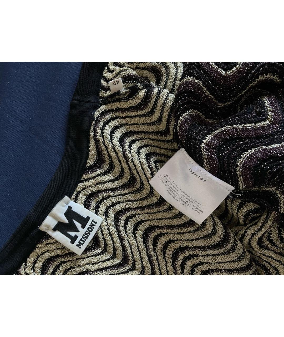M MISSONI Черный вискозный кардиган, фото 3