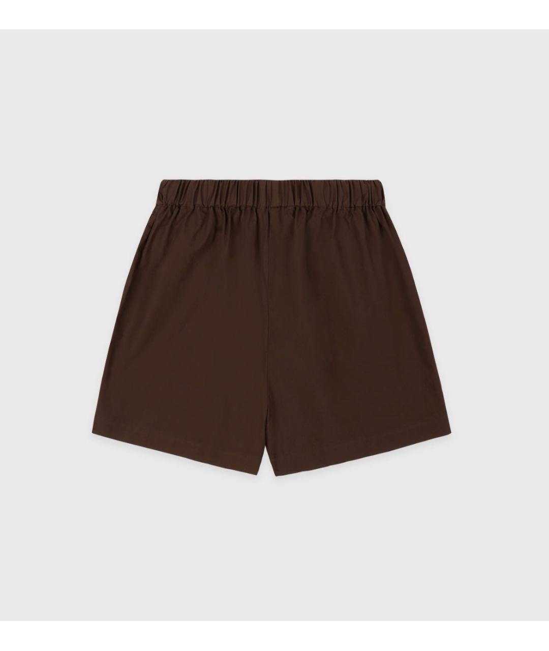 SPORTY AND RICH Коричневые хлопковые шорты, фото 2