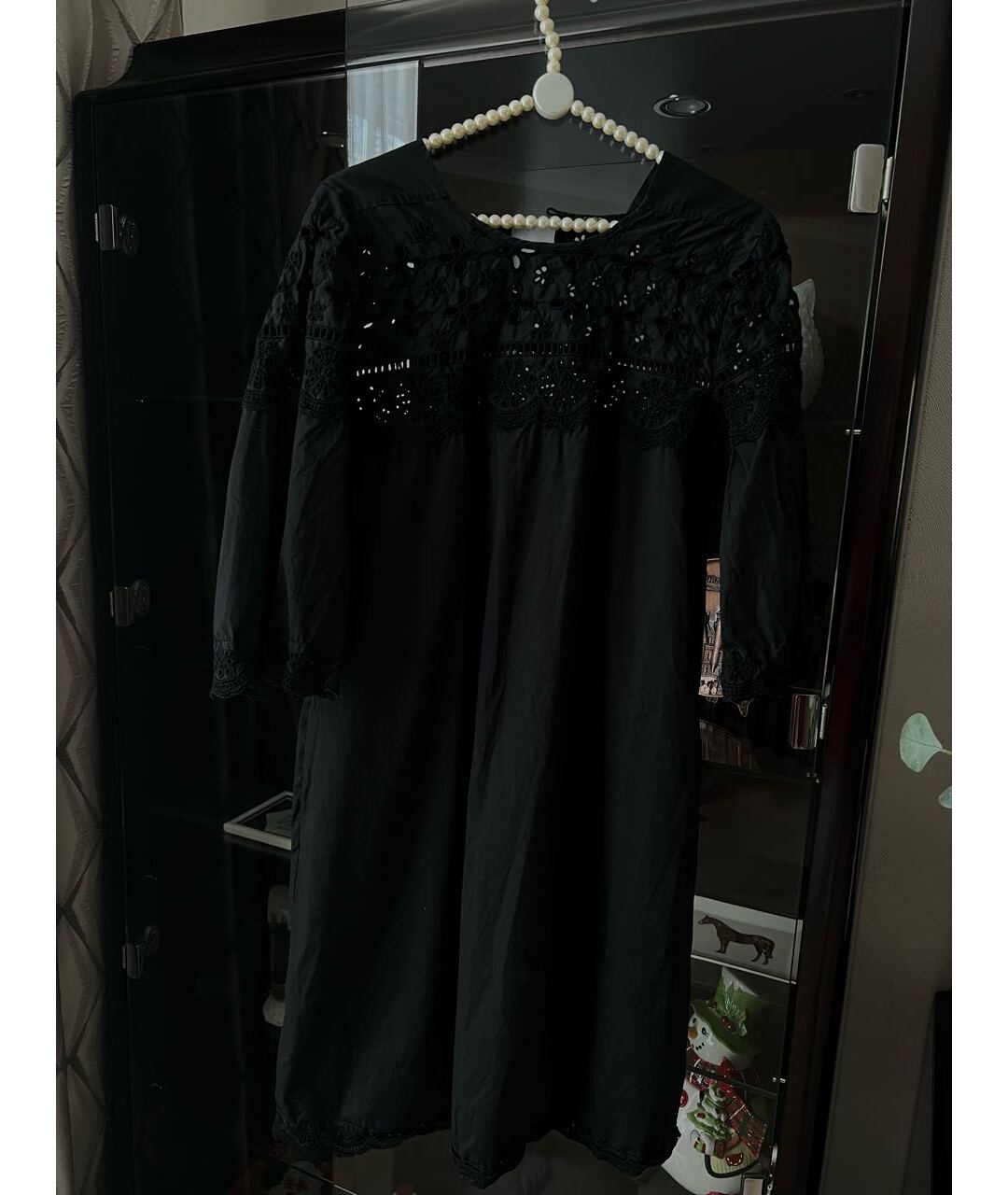 SEVENTY Черное хлопковое вечернее платье, фото 2